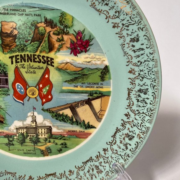 Vintage Tennessee Souvenir State Plate - Picture 10 of 11